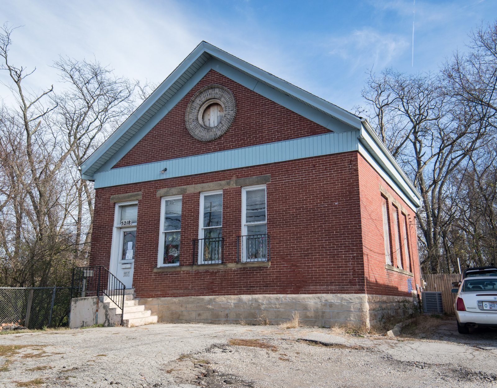 A historic brick building in the Clintonville neighborhood of Columbus, Ohio