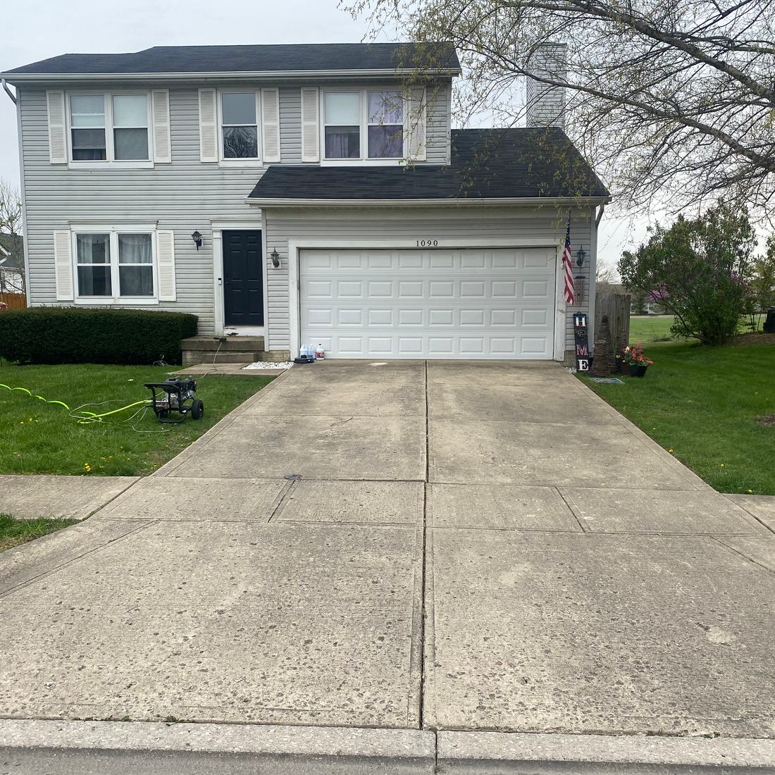 House and driveway in one visit before washing