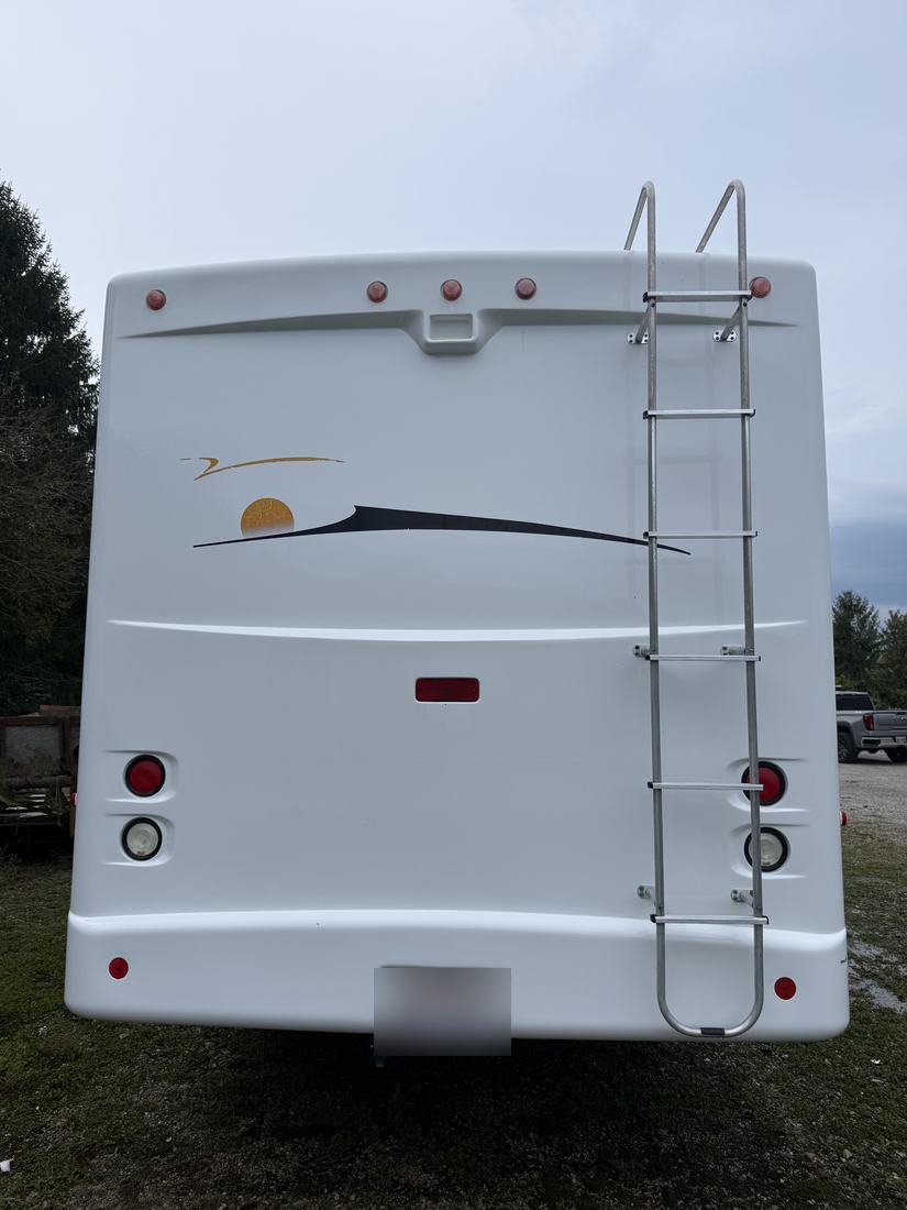 Class A motorhome, rear after washing by Mullet Power Wash